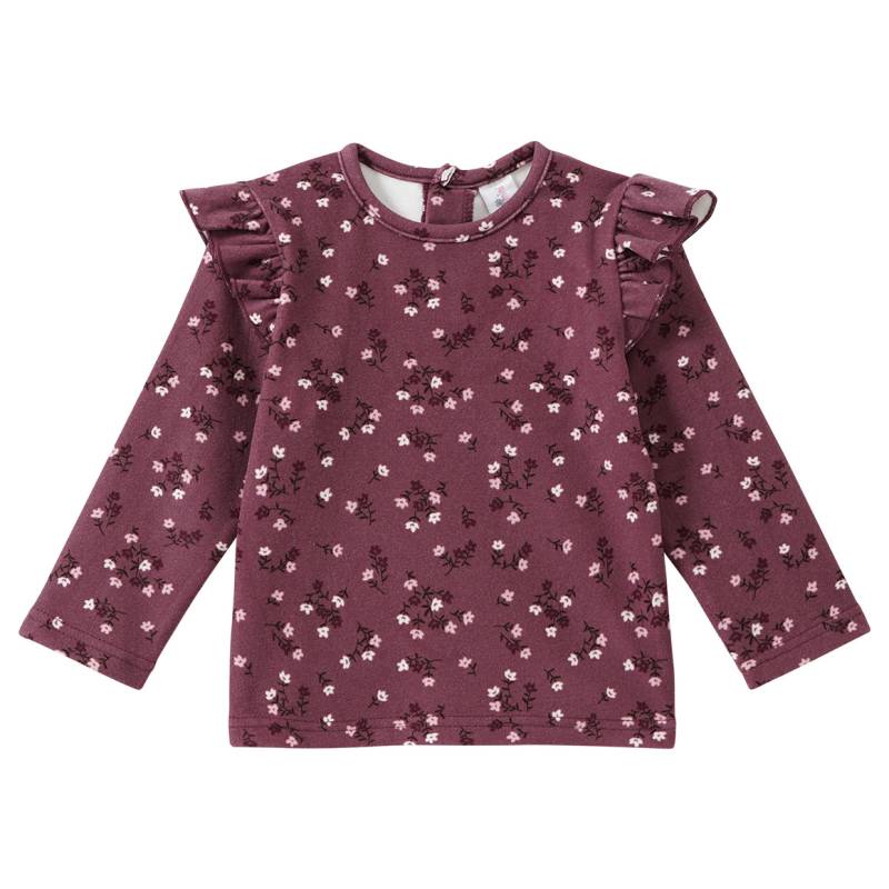 Baby Fleece-Langarmshirt mit Blumen-Allover von Topomini