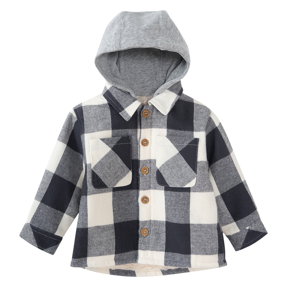 Baby Fleecejacke mit Kapuze von Topomini