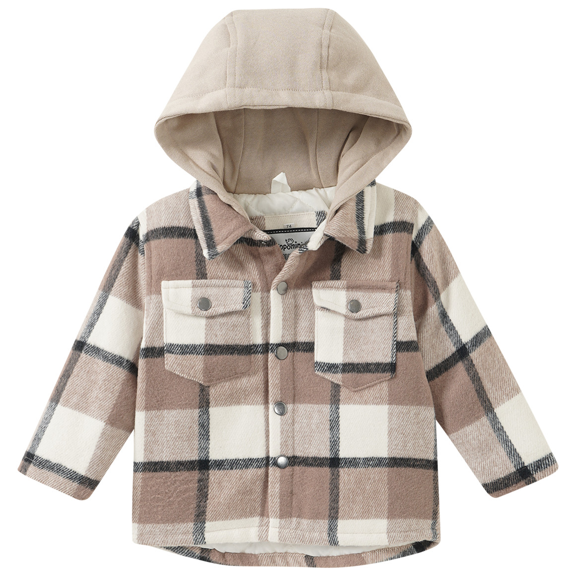 Baby Fleecejacke mit Kapuze von Topomini