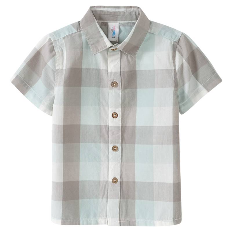 Baby Hemd mit Karo-Muster von Topomini