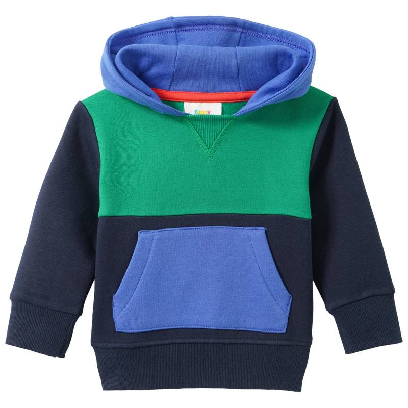 Baby Hoodie mit Farbteilern Baby Hoodie mit Farbteilern von Topomini