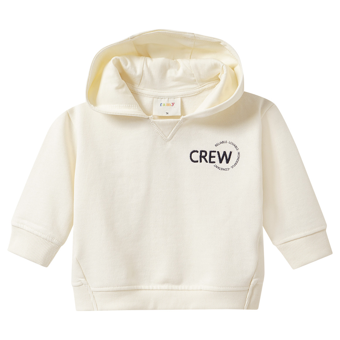 Baby Hoodie mit Message-Print von Topomini
