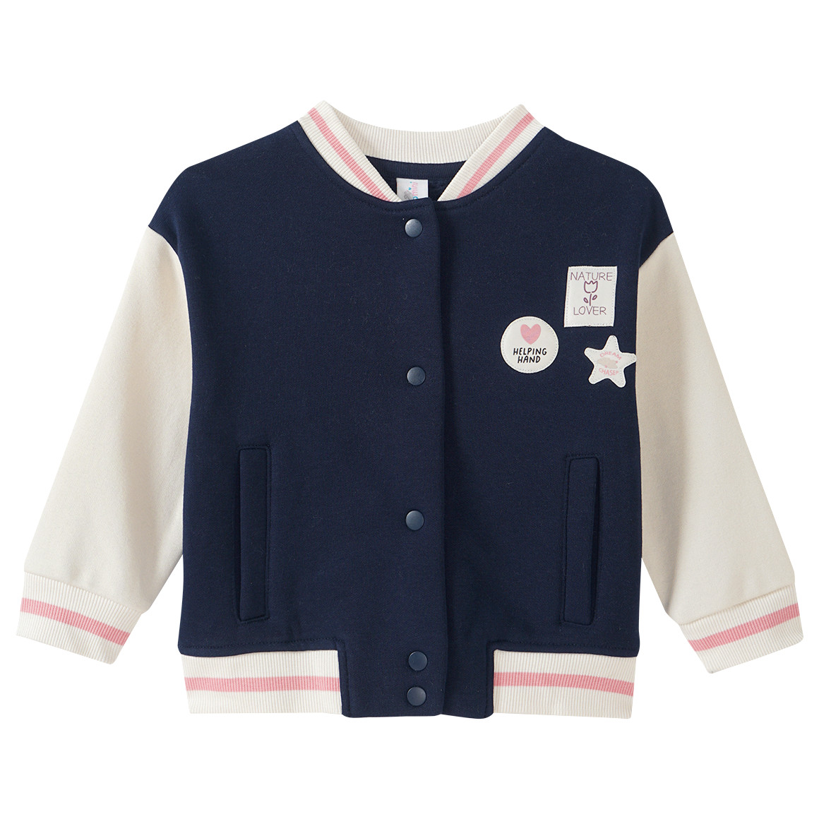 Baby Jacke im College-Look von Topomini