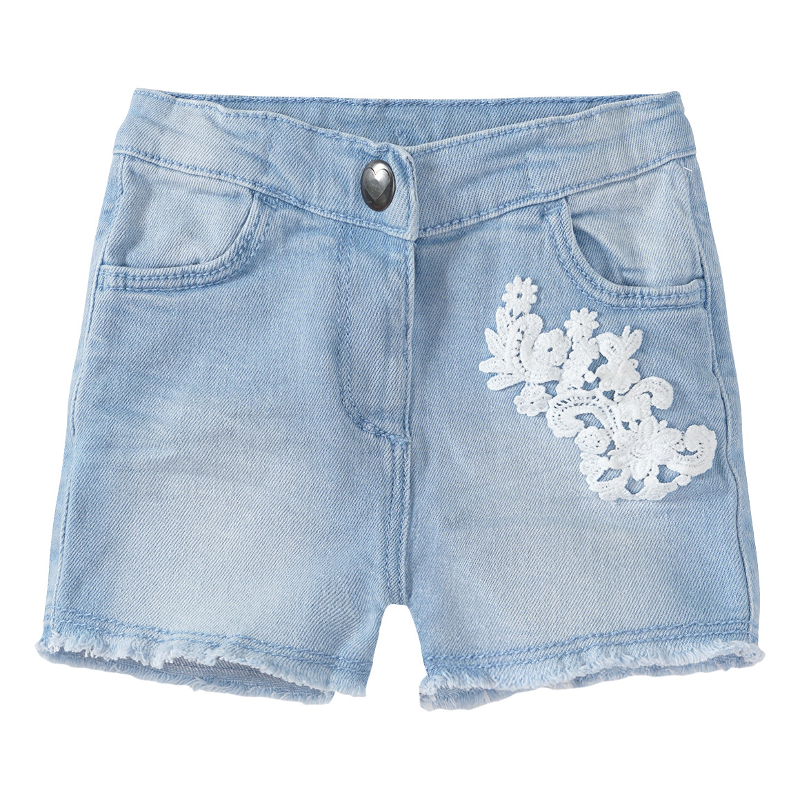 Baby Jeans-Shorts mit Applikation von Topomini