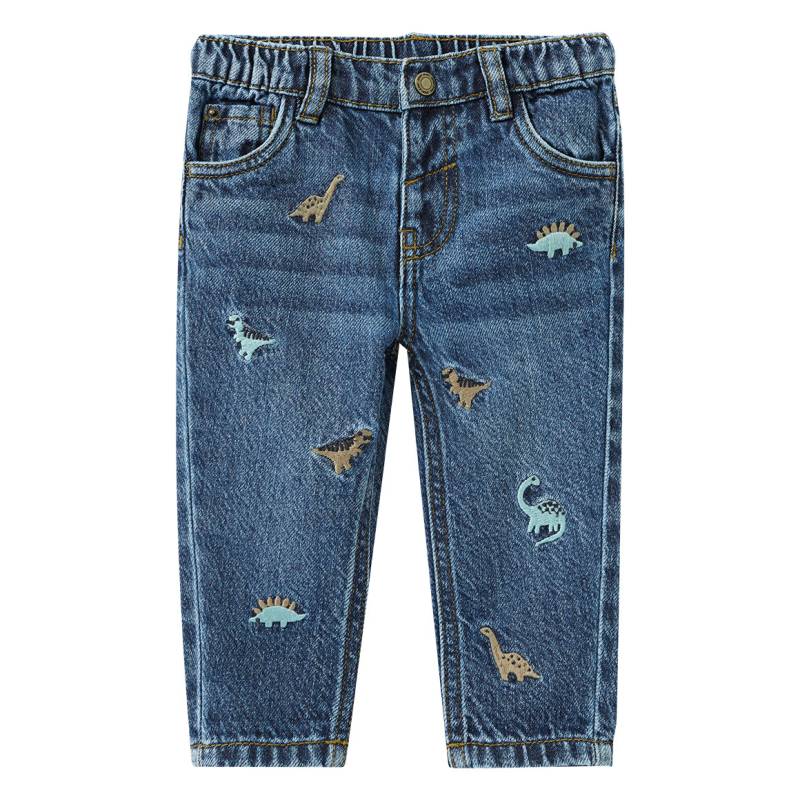 Baby Jeans mit Allover-Stickerei Baby Jeans mit Allover-Stickerei von Topomini
