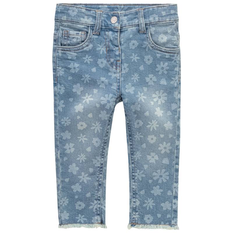 Baby Jeans mit Blumen-Allover von Topomini