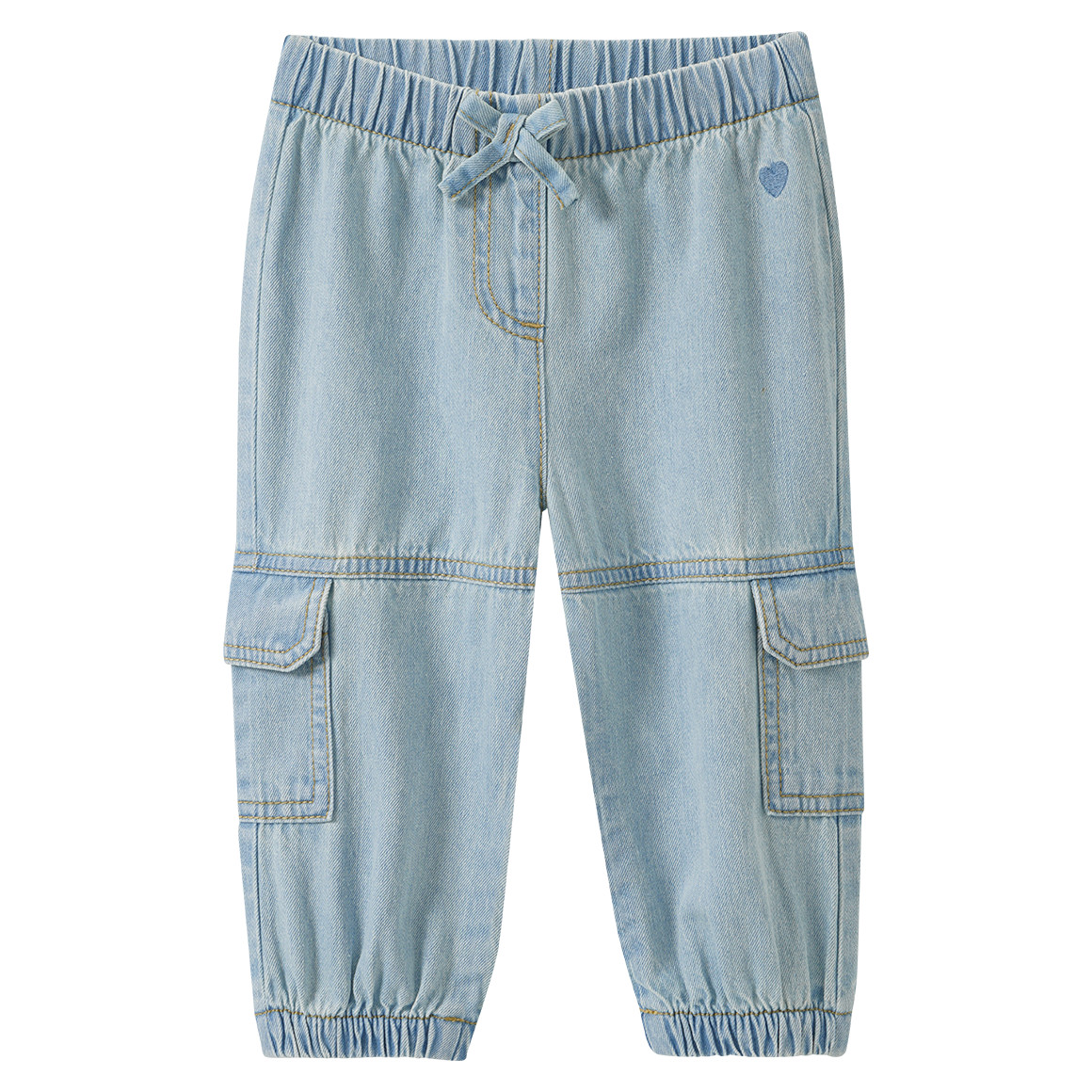 Baby Jeans mit Cargo-Taschen von Topomini