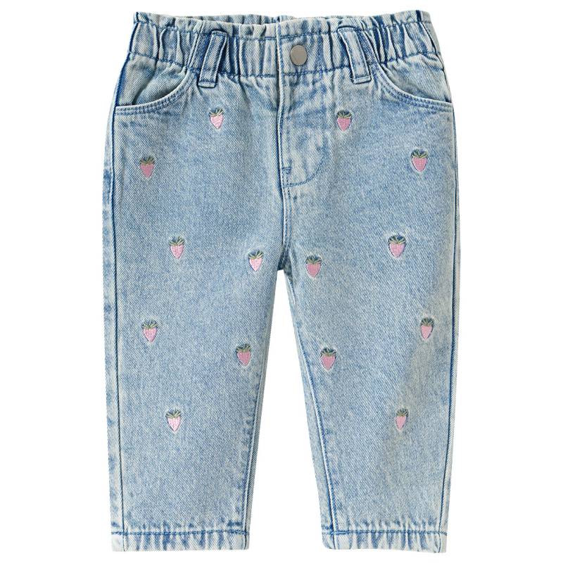 Baby Jeans mit Erdbeer-Allover Baby Jeans mit Erdbeer-Allover von Topomini