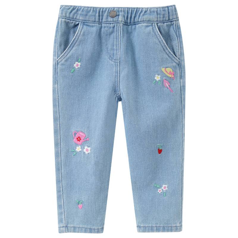 Baby Jeans mit Stickereien von Topomini