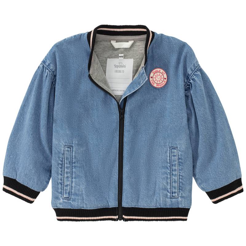Baby Jeansjacke im College-Style von Topomini