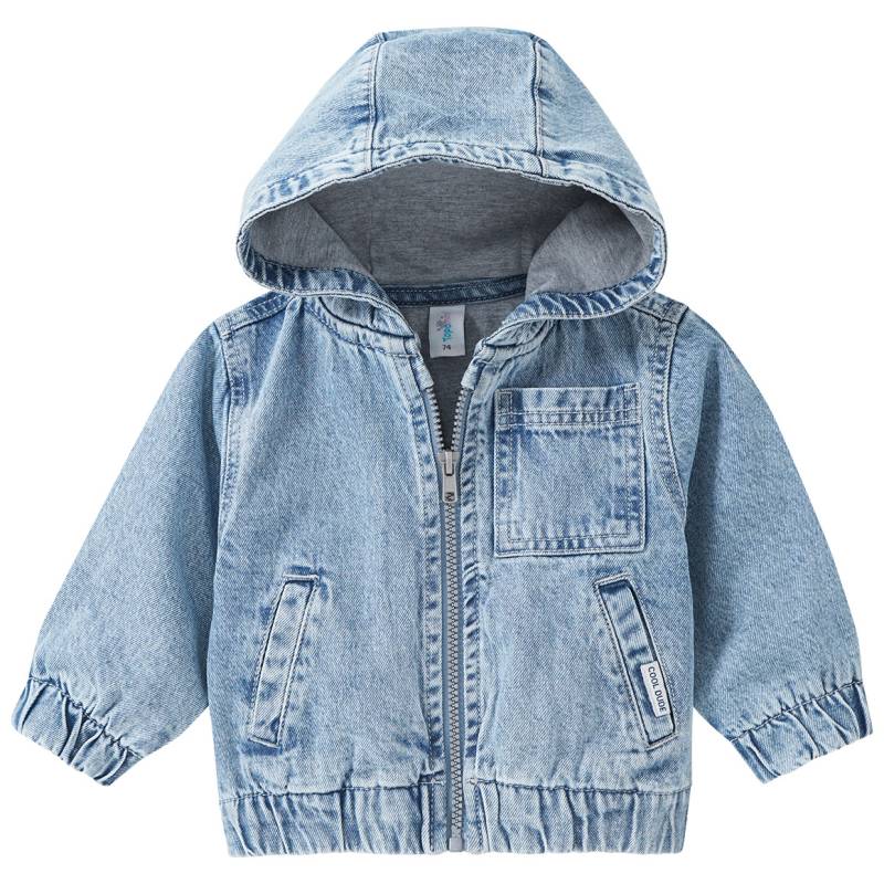 Baby Jeansjacke mit Kapuze von Topomini