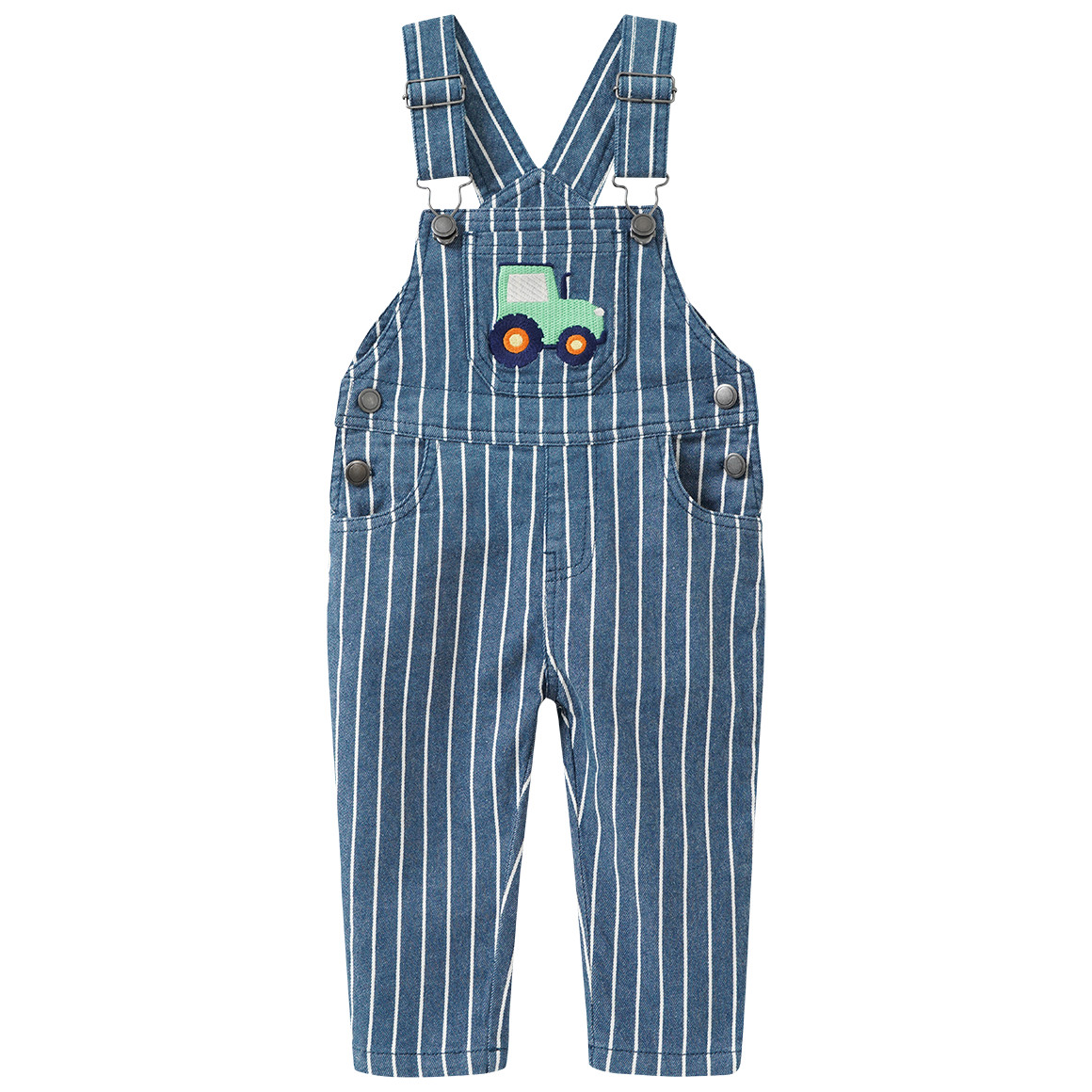 Baby Jeanslatzhose mit Stickerei von Topomini
