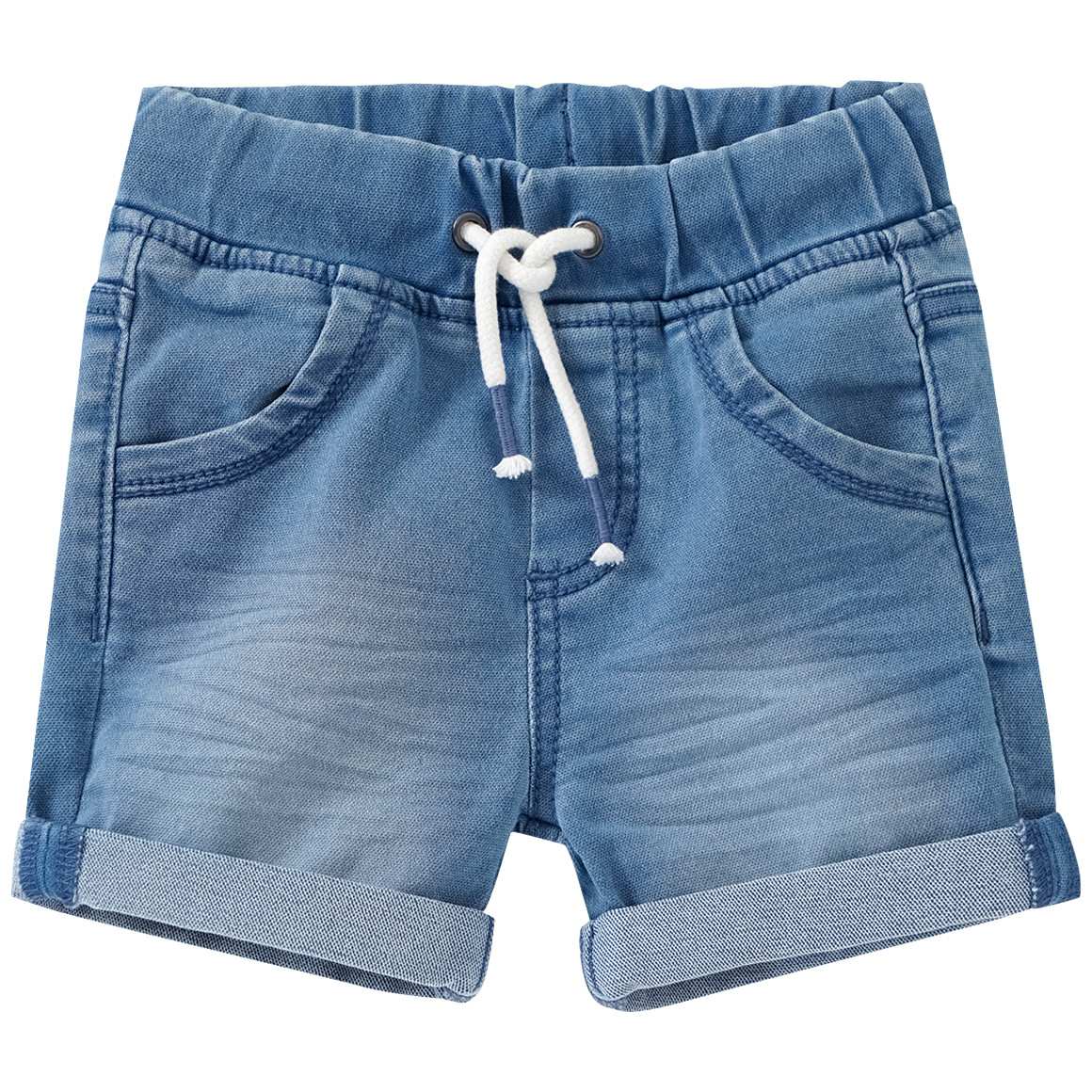 Baby Jeansshorts mit Tunnelzug von Topomini