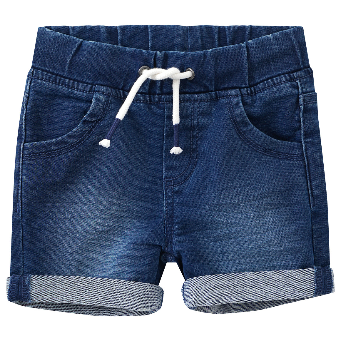 Baby Jeansshorts mit Tunnelzug von Topomini