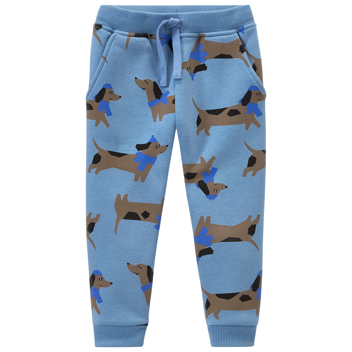 Baby Jogginghose mit Dackel-Allover von Topomini