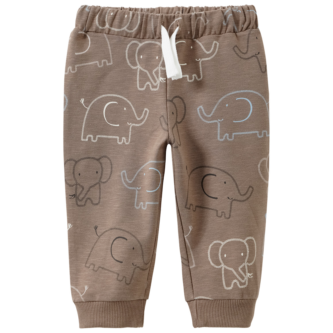 Baby Jogginghose mit Elefanten-Allover Baby Jogginghose mit Elefanten-Allover von Topomini