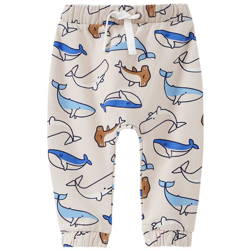 Baby Jogginghose mit Fisch-Allover von Topomini