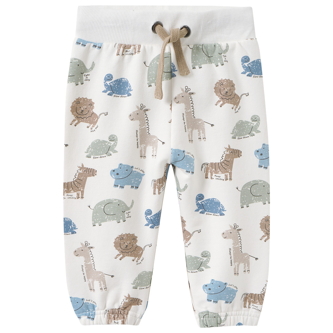Baby Jogginghose mit Safari-Allover von Topomini