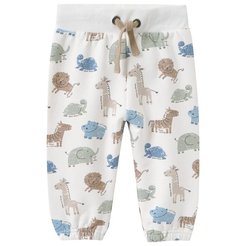 Baby Jogginghose mit Safari-Allover von Topomini
