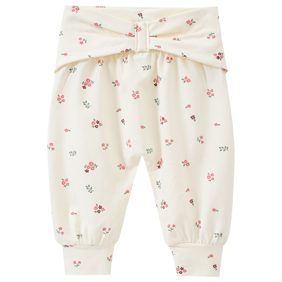 Baby Jogginghose mit floralem Muster von Topomini