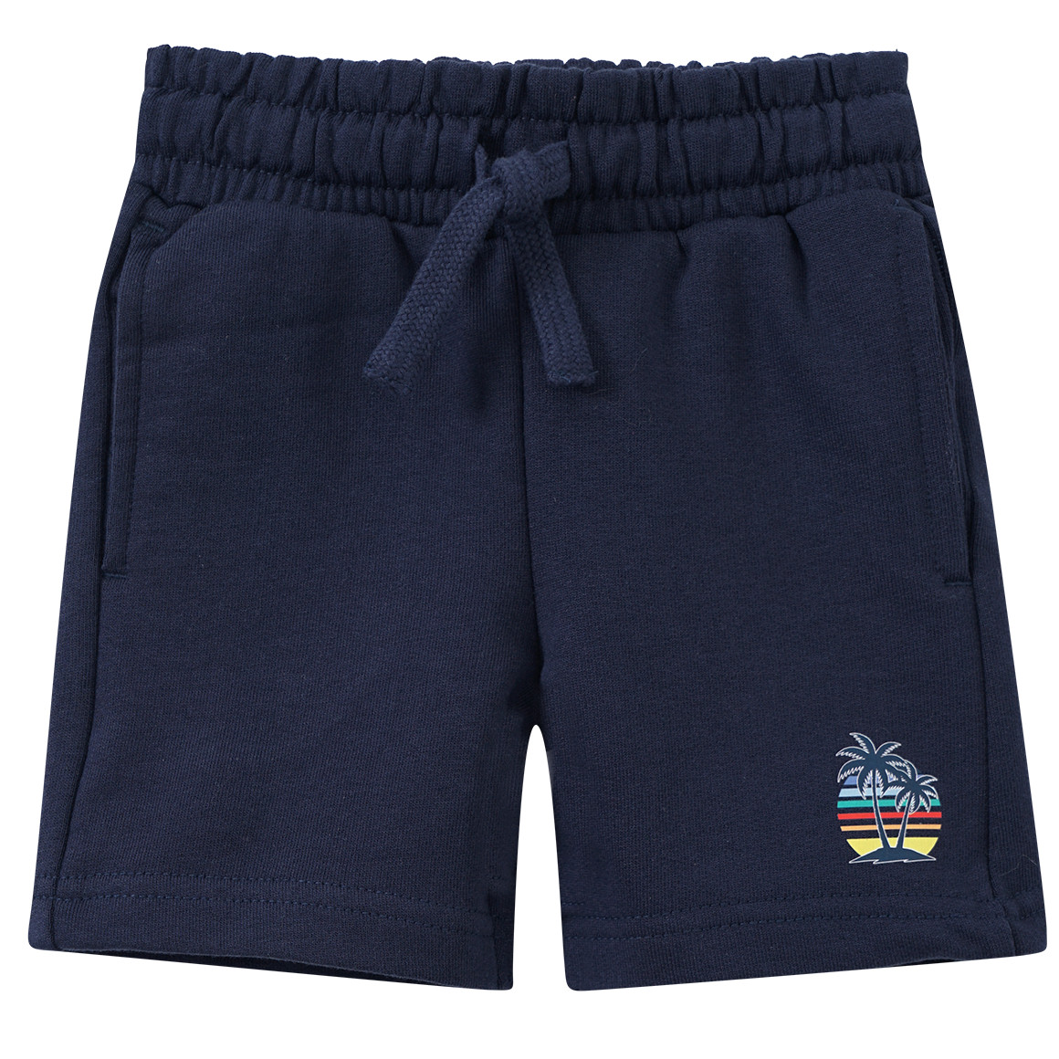 Baby Joggingshorts mit Palmen-Print von Topomini