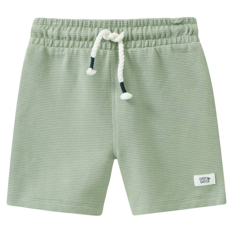 Baby Joggingshorts mit Rippstruktur von Topomini
