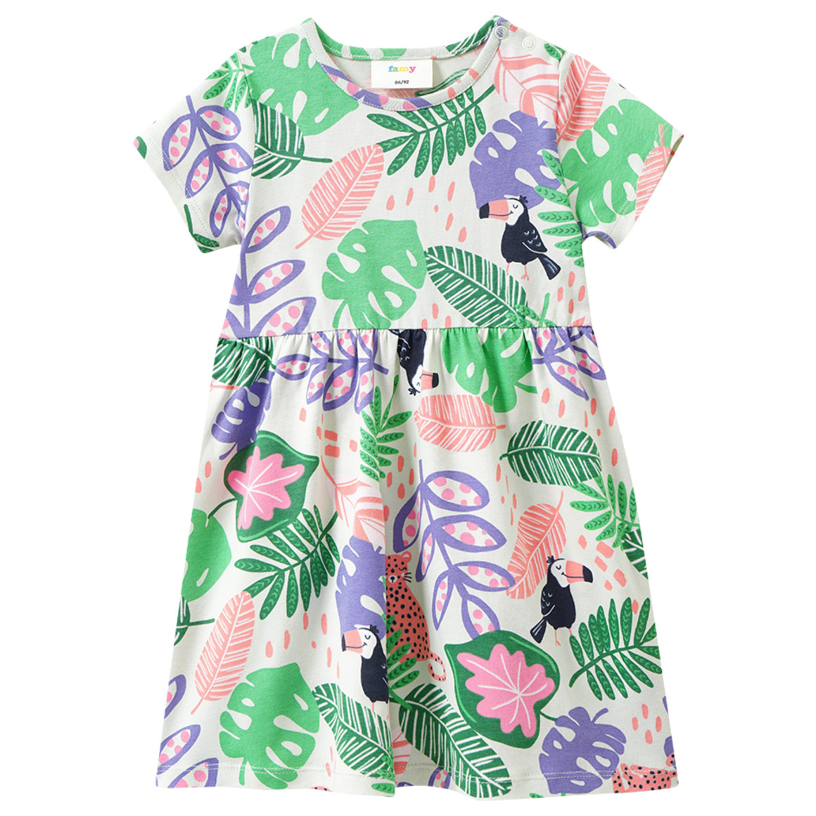 Baby Kleid mit Allover-Muster von Topomini