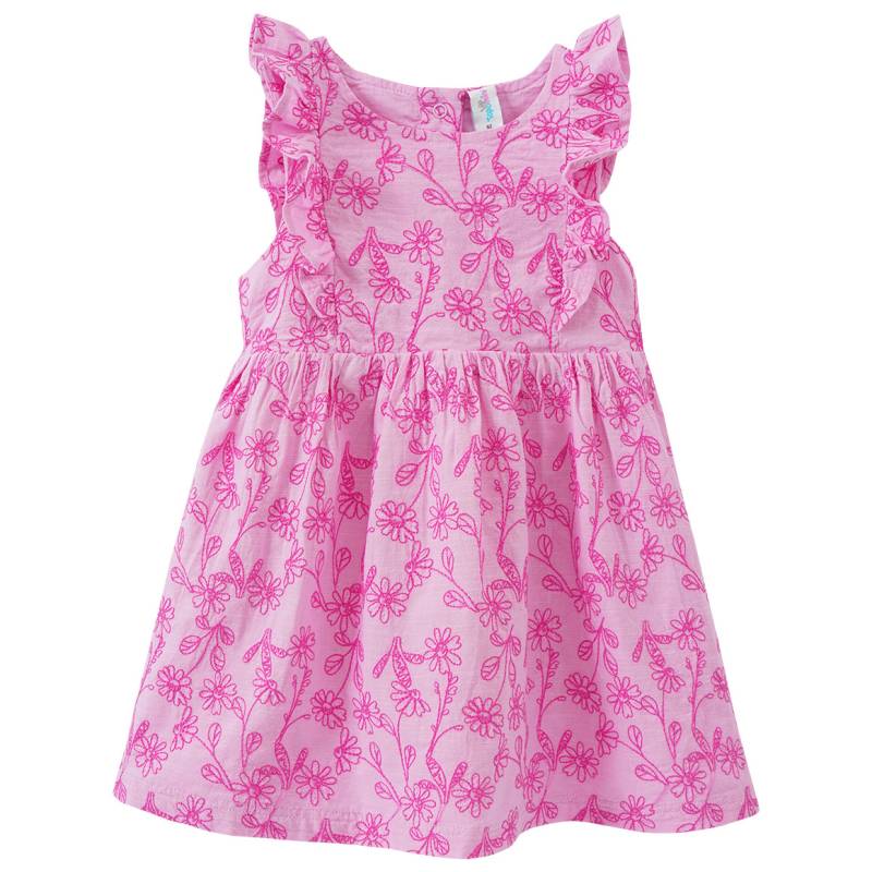Baby Kleid mit Blumen-Stickerei von Topomini