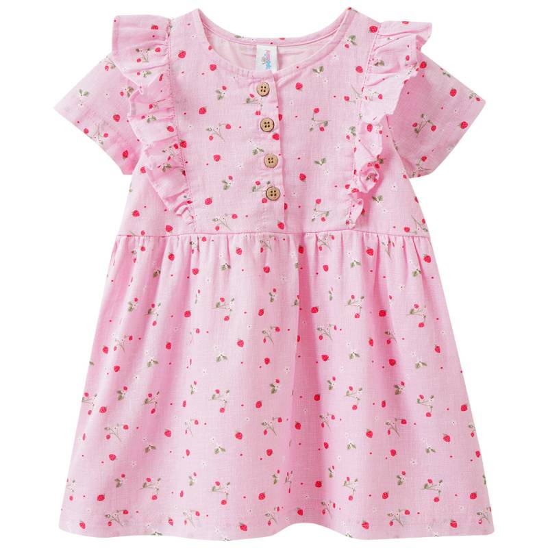Baby Kleid mit Erdbeer-Print allover von Topomini