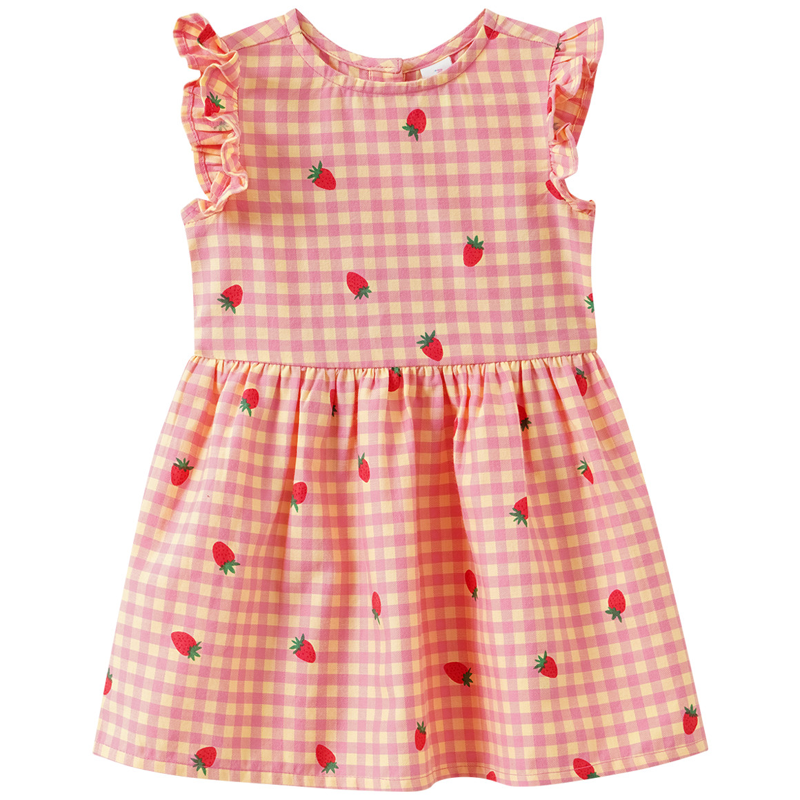 Baby Kleid mit Erdbeer-Print von Topomini