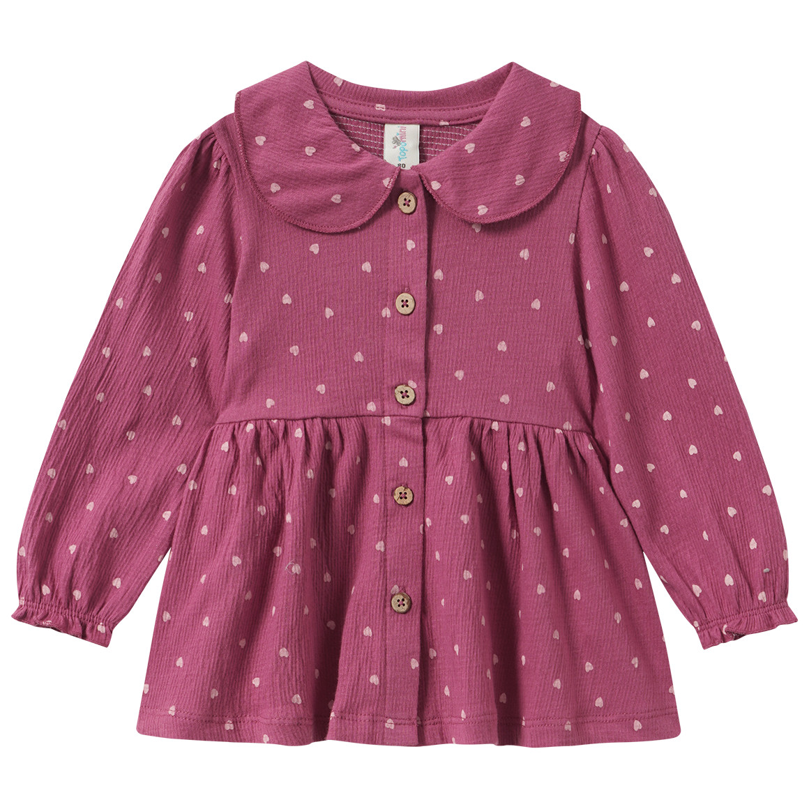 Baby Kleid mit Herzchen-Allover von Topomini
