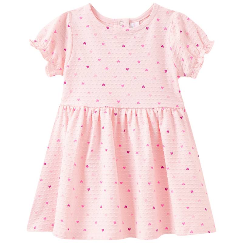 Baby Kleid mit Herzchen-Print Baby Kleid mit Herzchen-Print von Topomini