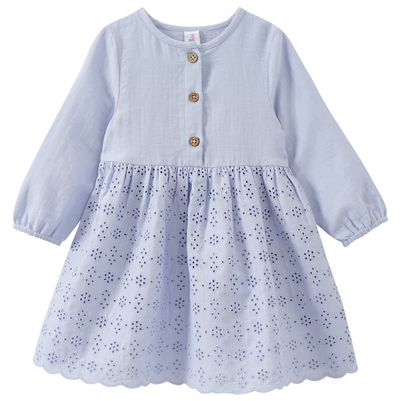 Baby Kleid mit Lochstickerei von Topomini
