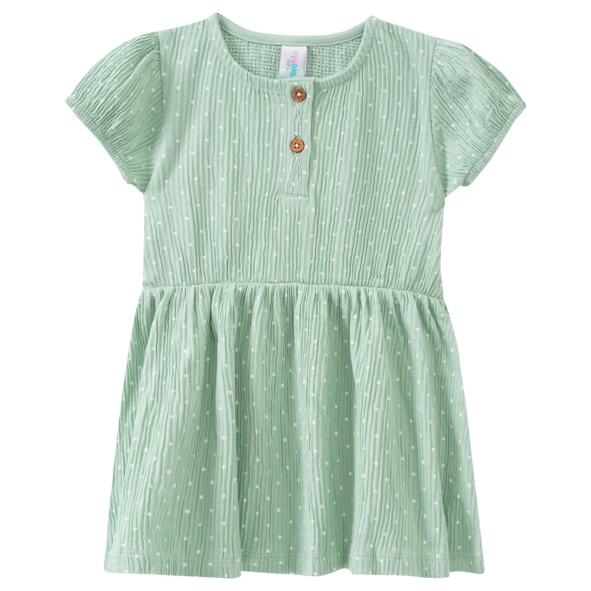 Baby Kleid mit Punkten allover von Topomini