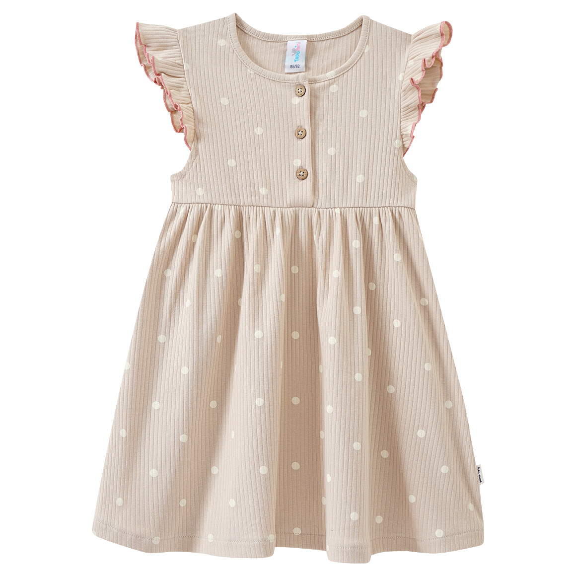 Baby Kleid mit Ripp-Struktur von Topomini