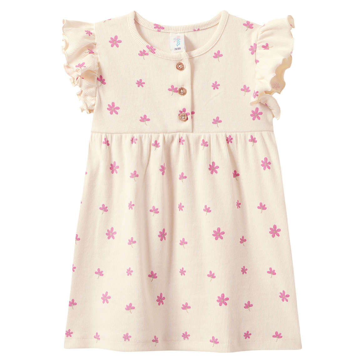 Baby Kleid mit Rippstruktur von Topomini