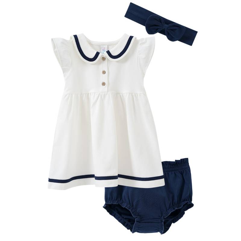 Baby Kleid mit Shorts und Haarband von Topomini