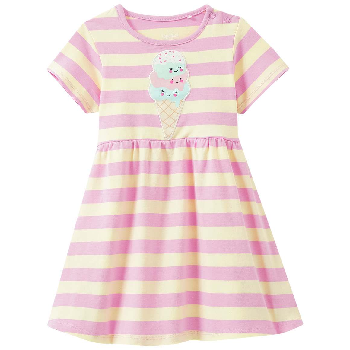 Baby Kleid mit Streifen von Topomini