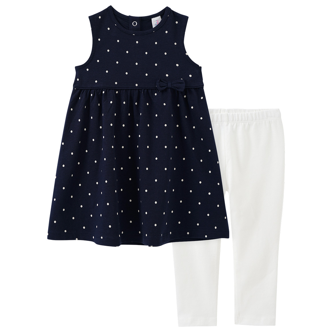Baby Kleid und Leggings mit Bio-Baumwolle von Topomini