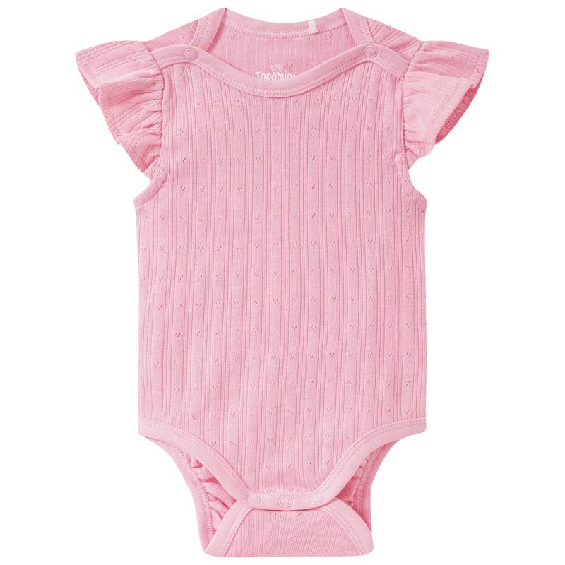Baby Kurzarmbody mit Ajour-Struktur Baby Kurzarmbody mit Ajour-Struktur von Topomini
