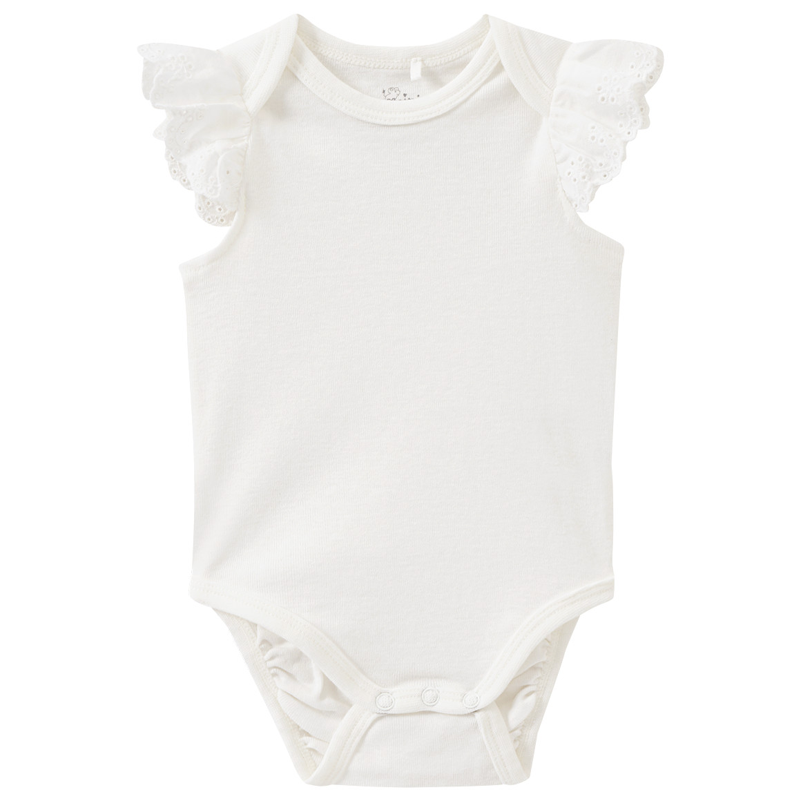 Baby Kurzarmbody mit Spitze von Topomini
