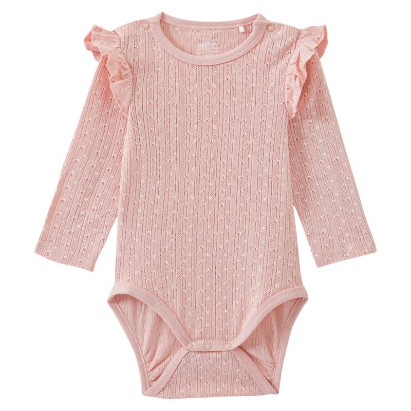 Baby Langarmbody in Ajour-Muster von Topomini