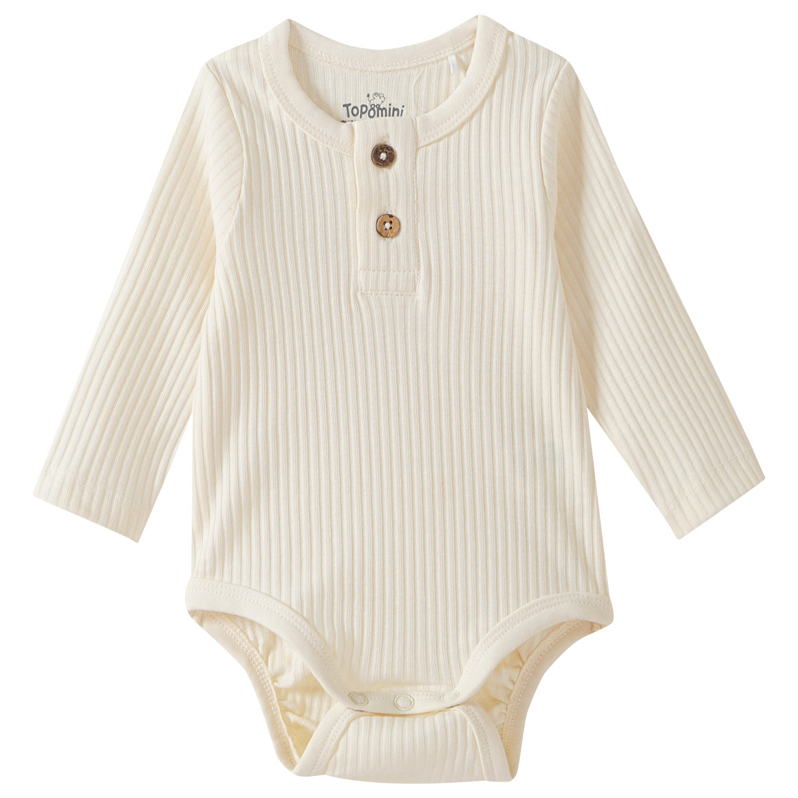Baby Langarmbody mit Bio-Baumwolle von Topomini