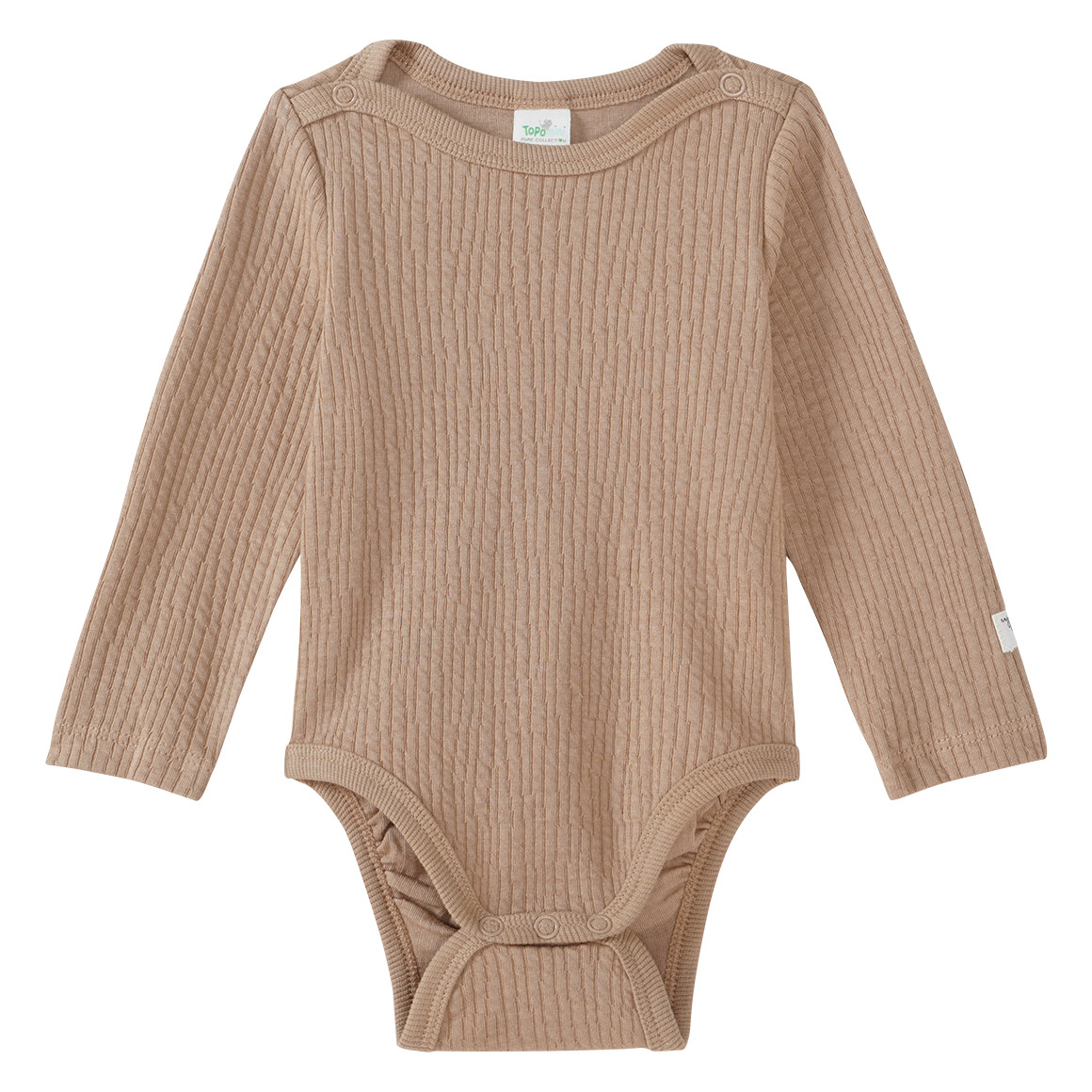 Baby Langarmbody  mit Bio-Baumwolle von Topomini