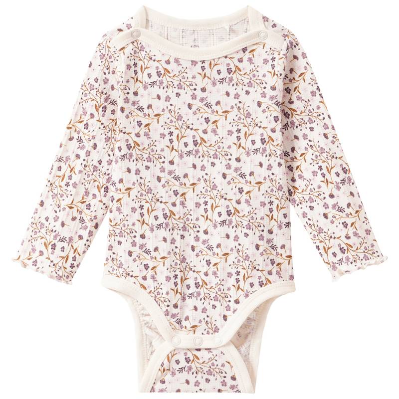 Baby Langarmbody mit Blümchen Baby Langarmbody mit Blümchen von Topomini