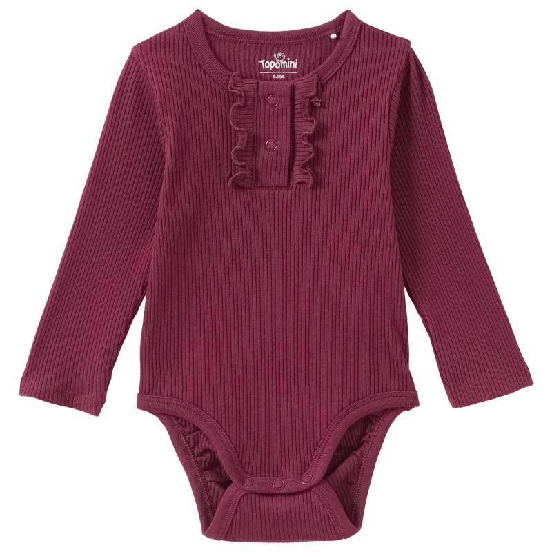 Baby Langarmbody mit Ripp-Struktur Baby Langarmbody mit Ripp-Struktur von Topomini