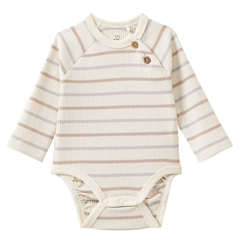 Baby Langarmbody mit Rippstruktur von Topomini