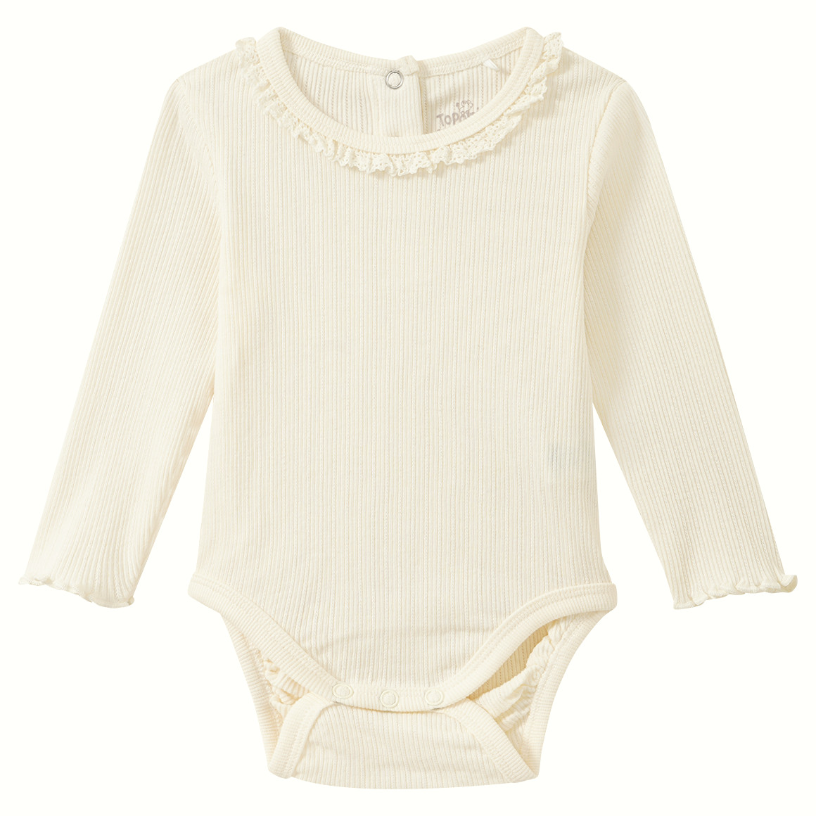 Baby Langarmbody mit Rippstruktur von Topomini