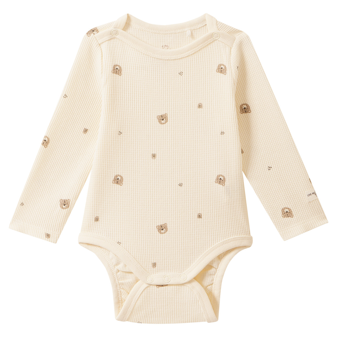 Baby Langarmbody mit Waffelstruktur von Topomini