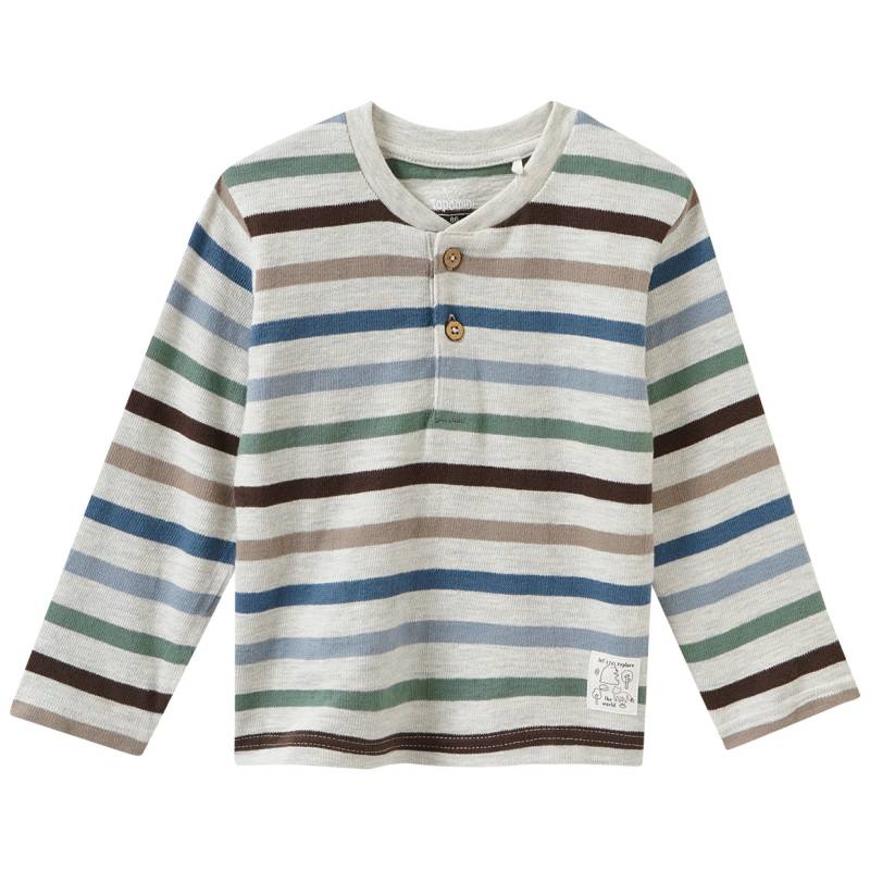 Baby Langarmshirt aus strukturiertem Material Baby Langarmshirt aus strukturiertem Material von Topomini